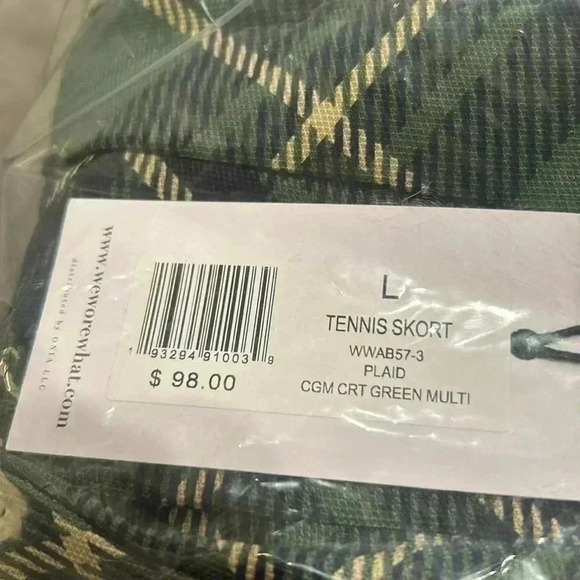 WeWoreWhat Tennis Club Plaid Skort in Court Green - Picture 9 of 9